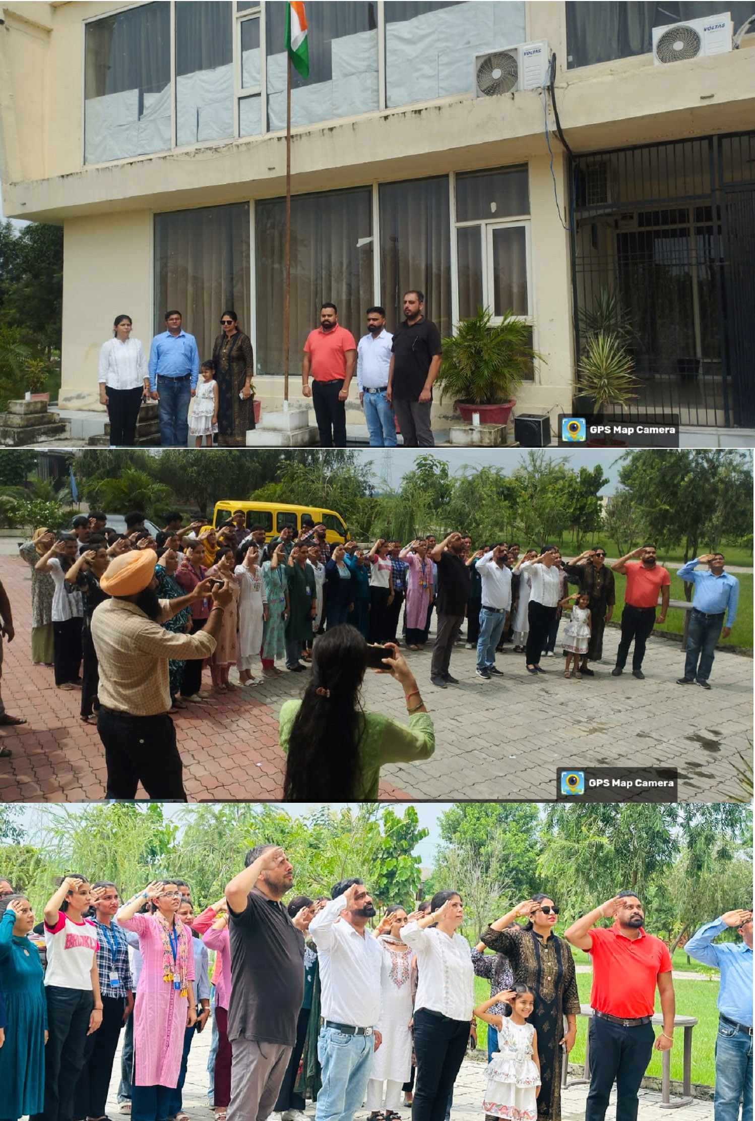 Modern Group of Colleges Pandori Bhagat, Mukerian celebrated 79th Independence Day with patriotic fervour.